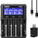 XTAR VX4 Visible Mixer 1.5V/3.6V/3.7V Li-Ion 3.2V LiFePO4 1.2V Ni-MH Batteries Charger and Battery Capacity Tester