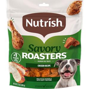 Nutrish Savory Roasters Chicken Recipe Premium Dog Treats, 12 oz. Pouch (Rachael Ray) (EXP 05/08/26)
