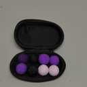 Silicone Magnetic Balls, Fidget Toys for Adutls & Teens, 6PCS Strees Balls Sensory Toy, Quiet Magnet Desk Fidgets with Textured, ADHD Anxiety Relief Items, Fun Stocking Suffers Gifts (Purple+Black)