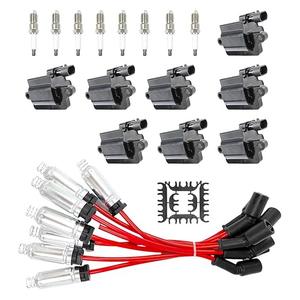 Set of 8 Square Ignition Coil D581 UF271 Iridium Spark Plug Wire M8-48322R 12556893 12558693 12570553 3859078 38590782