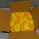 Marubhumi 5 PC 4.5 Feet Long Strands Artificial Marigold Flowers with Bell Garland for Diwali Decor, Garland for Decoration, Diwali Decorations for Home, Christmas Decor Wedding Decor (Yellow/Mango)