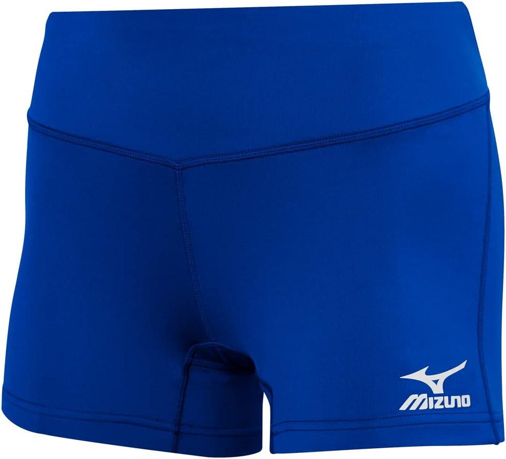Mizuno Girls' Youth Victory 3.5" Inseam Volleyball Shorts (Medium, Royal)