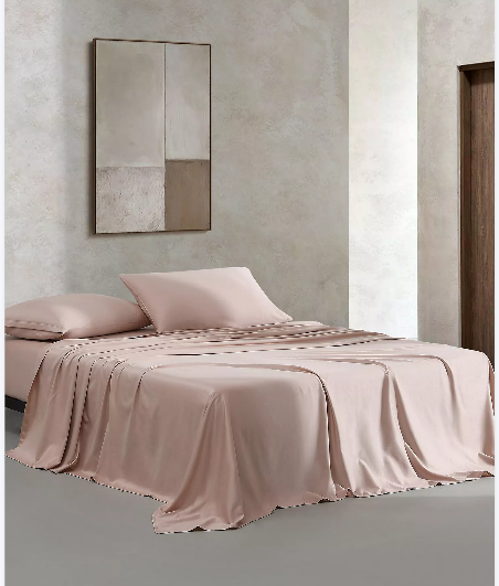 Organic Earth Cotton Sateen Sheet Set King,
Clay Pink