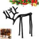 Christmas Decorations,Black Reindeer Statues, Modern Xmas Figurines,Elegant Indoor Holiday Decor - Table Centerpieces - Ideas for Living Room Bedroom Office