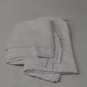 Fitable Faux Linen Tablecloths Rectangle 60 x 120 Inch - 2 Pack Textured Table Clothes for 8 Foot Tables, White Faux Burlap Table Covers for Dining, Party, Farmhouse, Banquet, Wedding