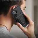 for iPhone 17 Leather Case, Wallet Case with Card Holder (3 Cards) & Kickstand, Slim Protective Cover with Stand for iPhone 17 6.3"Black