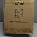 C&AHOME Cube Storage Organizer with Doors, 9-Cube Shelves, Closet Cabinet, DIY Plastic Modular Bookshelf Ideal for Bedroom, Living Room, 36.6L x 12.4W x 36.6H White USBTM3009B-DOOR