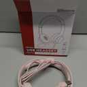 Wireless Headset with Mic for Work up to 40H Talk Time, Over-Ear Foldable Bluetooth Wireless Headset with AI Noise Cancelling Mic, Bluetooth V5.3 & USB Dongle & Mic Mute for Home Office (Red Brown)