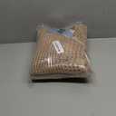 Waffle Bath Mat, Super Absorbent Non Slip, Machine Washable, Ultra Soft Boho Bath Rugs with Tassels, Upgraded Bordered Design, 17"x24" Pack Of 2, Brown and Beige