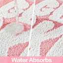 Get Naked Bath Mat, Trendy Bath Mat, Cute Bath Rugs for Bathroom Mat, Irregular Non Slip Shower Floor MatUltra Soft Mat Funny Bathroom Decor (Pink)