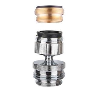 Hibbent Faucet Adapter Kit, Swivel Aerator Adapter to Connect Garden Hose - Multi-Thread Kitchen Sink Faucet to Garden Hose Adapter 3/4 Inch - Chrome Finished, 1 Pieces
