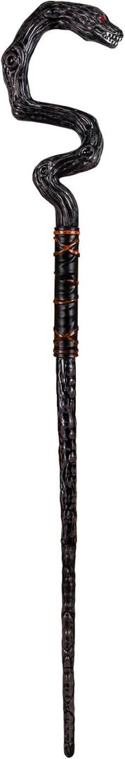 Wizard Snake Staff Prop,Plastic Serpent Walking Cane Costume Accessories,Halloween Staff Cosplay Party