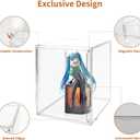 Clear Acrylic Display Case with Magnetic Lid-Dustproof Plastic Book Storage Box,Clear Box,Purse Storage Organizer,Action Figure Display Case,Acrylic Sneaker Shoe Box(1 Pack)