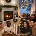 SURAIELEC 10.5'' Battery Window Candles with Dusk-to-Dawn, Christmas Taper Window Candle, 5000K Clear White LED Candle, 1.7 Narrow Base, Matte Black, 4 Pack (Rechargeable Battery Not Compatible)