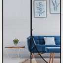 Yotache Magnetic Screen Door Fits Door Size 48 x 80, Screen Size 128 x 247 cm Door Screen Magnet for Walk Through Sliding Door Black