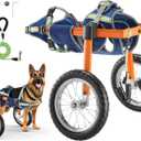 VEVOR Dog Wheelchair for Back Legs, Lightweight 2 Wheels Pet Wheelchair, Height, Width & Length Adjustable, Dog Cart with Shock-Absorbing Wheels, for Injured, Disabled Dogs (Large for 48-88 lbs)