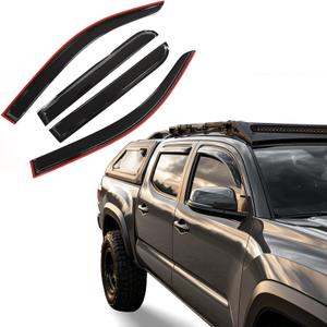 Rain Guards Side Window Visor Vent Outside Mount Fits for Toyota Tacoma Double Cab 2024 2025 2026
