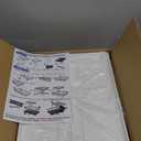 7 code Large Dish Drying Rack, 2Tier Dish Racks for Kitchen Counter, Detachable Large Capacity Dish Drainer Organizer with Utensil Holder, Dish Drying Rack with Drain Board, White