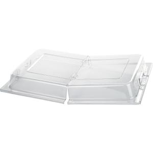 Winco Dome Cover, Full-size, Hinged Opening, PC, Medium, Compact