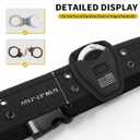 2 Pcs Open Top Handcuff Case, Handcuff Pouch for Duty Belt Accessories, Compact Cuff Holder Holster for Standard Chain/Hinge Handcuffs Security Guard Equipment