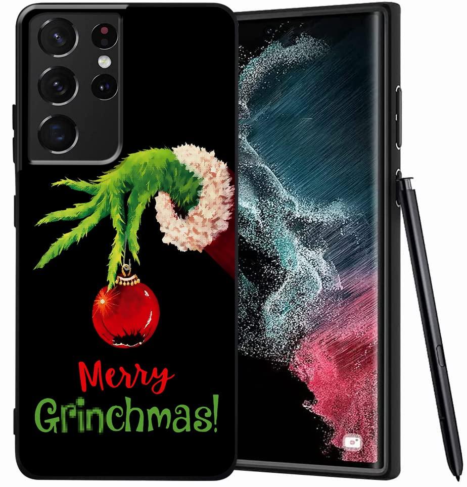 MSEAANBK Compatible with Samsung Galaxy S21 Ultra Case, Christmas Tree Red Truck Aesthetic Pattern Design, Full Body Protection Shockproof Cover Case for Samsung Galaxy S21 Ultra 5G 6.8"…