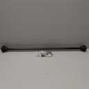 H.VERSAILTEX Single Window Curtain Rods for Windows 28 to 48 Inches Adjustable Decorative 3/4 Inch Diameter with Classic Finials, Black