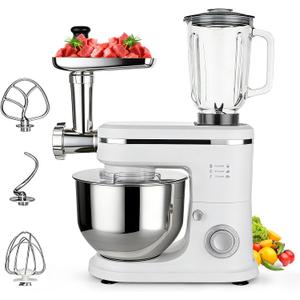 3-in-1 Stand Mixer with Meat Grinder Juicer for Kitchen