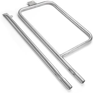 Burner Tube for Weber Q300, Q320, Q3000, Q3200, 304 Stainless Steel Burner Kits Replacement for Weber Q Series, Replaces 60036, 80385, 57060001, 586002, 65032