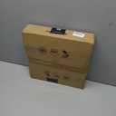 Drum Lamp Shades for Table Lamps 12" Top x 12" Bottom x 8" High Linen Lampshade Lamp Shade with E27 to E26/E14 Adapters for Floor Lamps Bedside Lamps, White fine lines, Assembly Required