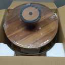 Yangbaga Glass Cake Stand with Lid,11in Wooden Rotating Cake Stand with Dome Cover, Cake Plate Display Server Tray for Birthday Kitchen Party