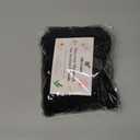 Stuffed Animal Storage Macrame Hammock w/String Lights for Flat Walls, Large - Boho Room Decor Toy Storage - Hanging Plushie Stuffed Animal Net Organizer (Black)