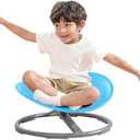 BABAMU Sensory Chair for Kids Autism Sensory Products Sit and Spin Autism Toys Spinning Chair ADHD Chair Swivel Chair Training Body Coordination (Blue)