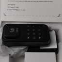 Keyless Entry Smart Door Lock with Code Electronic Fingerprint Keypad Deadbolt Lock for Front Door, Built-in WiFi, App Remote Control, Alexa & Google Voice Control, IP54, 10 Months Battery, Auto Lock (Black)