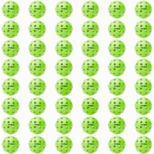 Navona 48 Pack Premium 40-Holes Outdoor Pickleball Balls, Meet USAPA Official Requirement, Perfectly Balanced, High Bounce True Flight, Durable Outdoor Pickleball Set