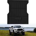 LASFIT Bed Mat for Toyota 2024-2026 Tacoma (5FT/5'Bed) Truck Bed, All Weather 5 ft Rubber Car Bed Liner for Toyota Tacoma 2024 2025 2026 Accessories, TPE Trunk Mat&Bed Liner (Not Fit Drop-in Liners)