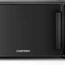 Chefman Countertop Microwave Oven 1.1 Cu. Ft., 1000 Watts with 10 Power Levels, 6 Cooking Presets with One-Touch Express Cook, Eco Mode, Child Safety Lock, & Mute Button - Black
