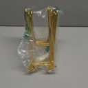 IBosins 5 Pack 4 Inch Plate Holder Display Stands, Metal Gold Frame Stand for Picture, Book, Photo Easel, Creation, Collectibles