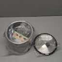 3.2L/3.4QT Insulated Ice Bucket with Silicone Lid, Tongs & Strainer, Double Wall Stainless Steel Ice Bucket for Parties and Cocktail Bar, Upgraded Silicone Cover Keep Ice Frozen Longer (Silver)