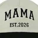 Mom 2026 Hats for Women Mama, Adjustable Cotton Embroidered Grandma Baseball Cap (Teal)
