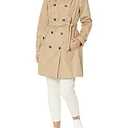 London Fog Women's Double Breasted Trenchcoat, Br Khaki, XXL