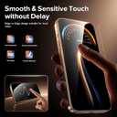 OneFish for iPhone 17 Pro Privacy Screen Protector - 4 Way 360 Anti Spy Bubble Free, Easy Installation with Auto Dust-Elimination for 17 Pro (2 PCS Privacy)