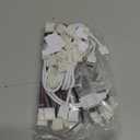 Honoson 5050 4 Pin RGB 10mm LED Strip Connector Kit RGB Extension Cable, LED Strip Jumper, 2 Way RGB Splitter Cable, L, T, Gapless, 4 Pin Male Connectors with Clips