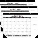 3 x GuassLee Desk Calendar 2026-2027 3 Pack, Jun 2026 - Dec 2027, 17"x11.5"