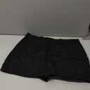 Skorts Skirts for Women Sexy Mid-Waisted Side Split Y2k Mini Skorts with Shorts (Black)