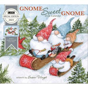 Lang, Gnome Sweet Gnome Special Edition 2026 Wall Calendar, 13.4'' X 12'', 12-Month Calendar with Stapled Binding