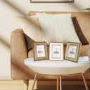 4x6 Picture Frame Photo Frame Rustic Picture Frame with real glass for Wall and Tabletop (Mix Color, 4x6-3PCS)