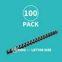 Binditek 100 Pack Plastic Binding Comb Spines, 5/8 Inch Diameter, 120 Sheet Capacity, for Letter Size, Black, for Students and Coworkers