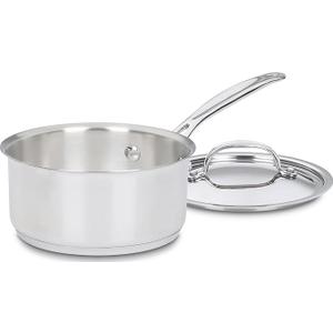 Cuisinart Stainless Steel Saucepan With Lid, Model# 719-16, 1.4L