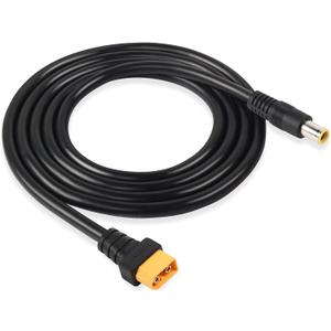 GINTOOYUN DC 8mm to XT60 Power Cable, 5Ft DC7909 7.9mm x 5.5mm Male to XT-60 Male Adapter Cord for for Solar Panels Portable Power Station 14AWG 1.5m