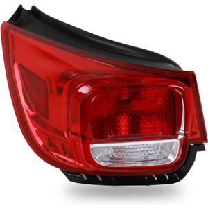 Tail Lights Outer Assembly Compatible with 2013 2014 2015 Chevy Malibu LT LS Eco,Left Driver Side Rear Light Taillights Replacement # 23294318